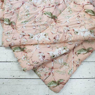Peach Blossom Double Quilted Throw