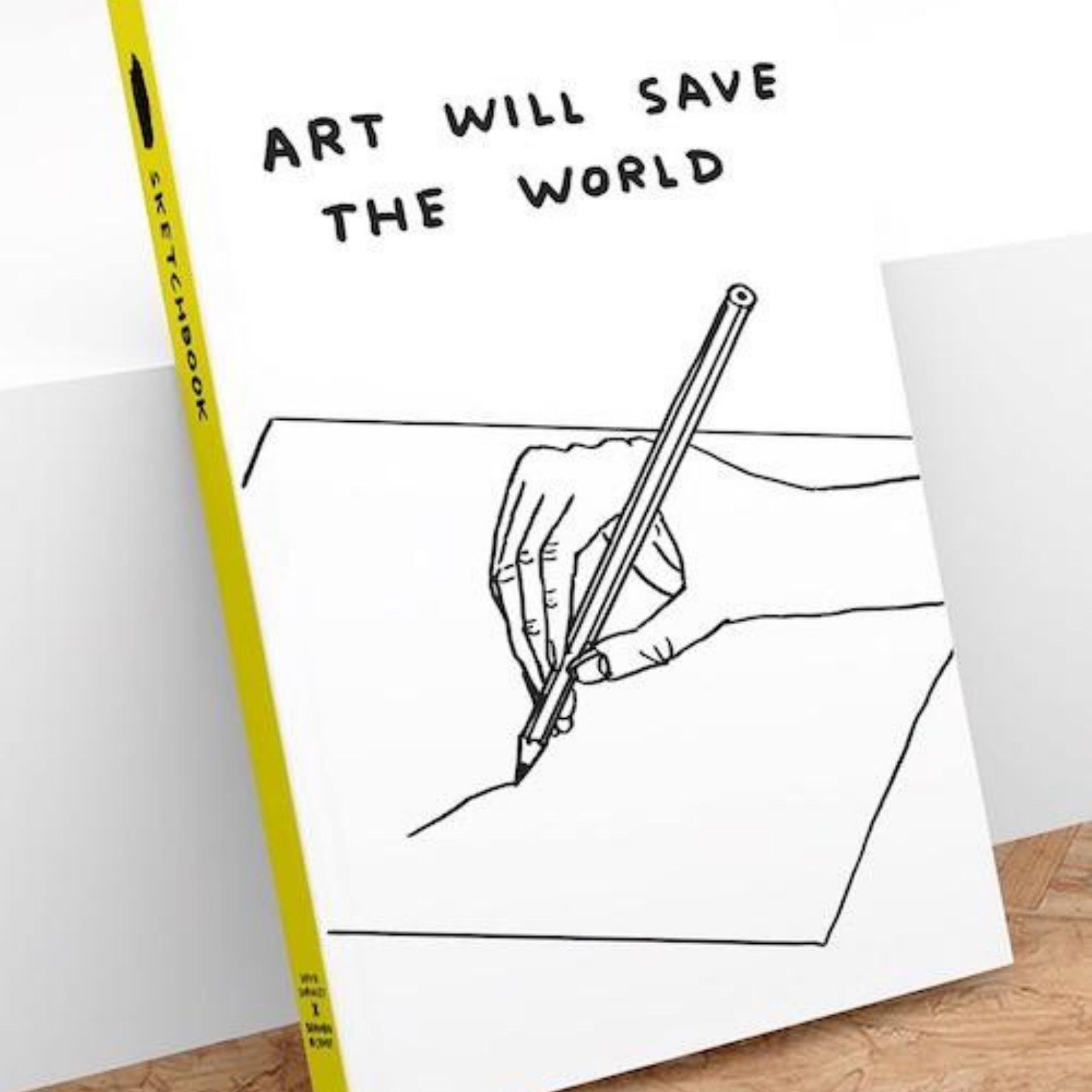 David Shrigley Art Will Save the World A5 Sketchbook