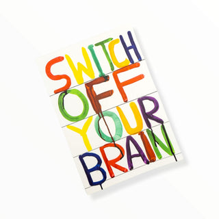 David Shrigley Switch off your Brain A5 Sketchbook