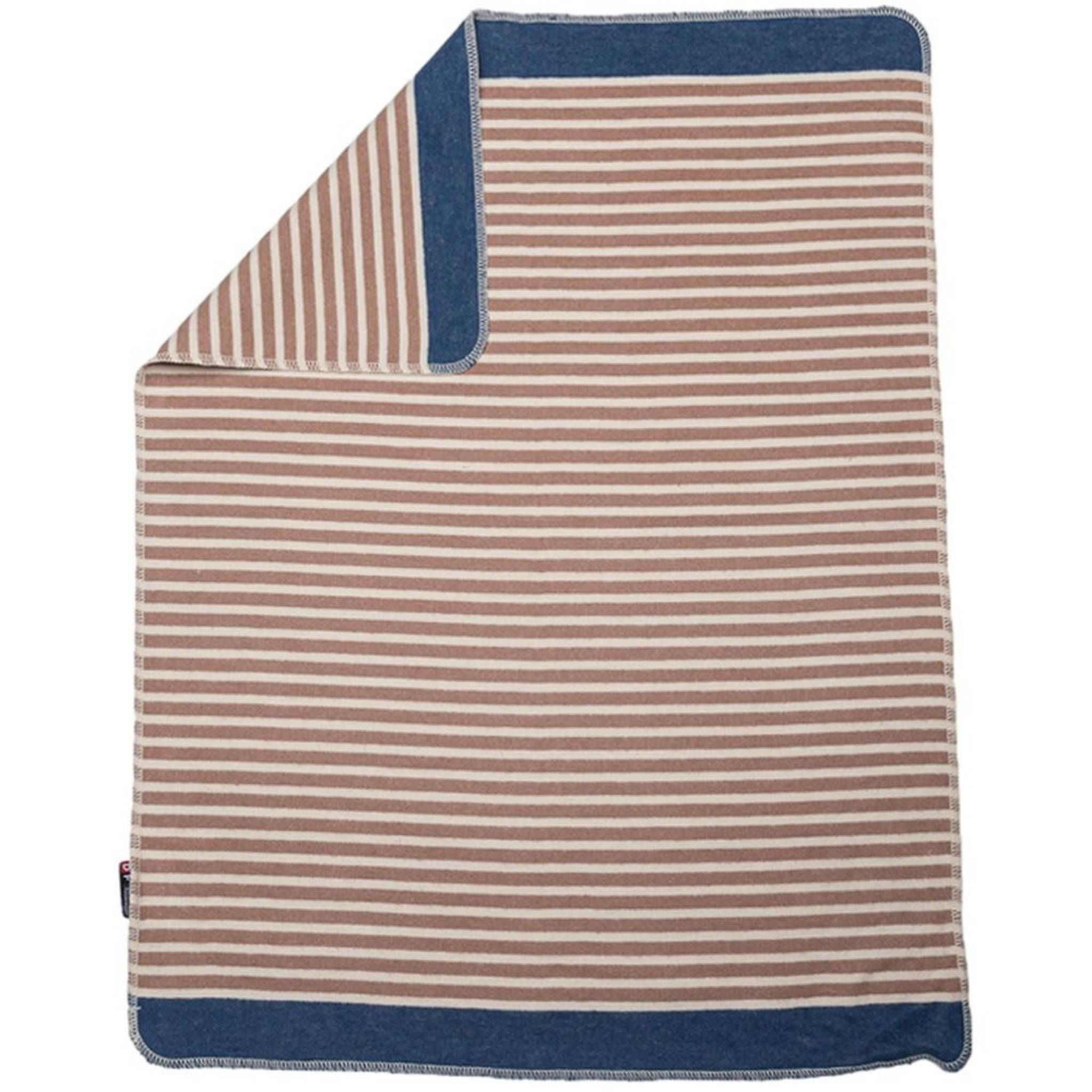 Baby Blanket Stripes Brown