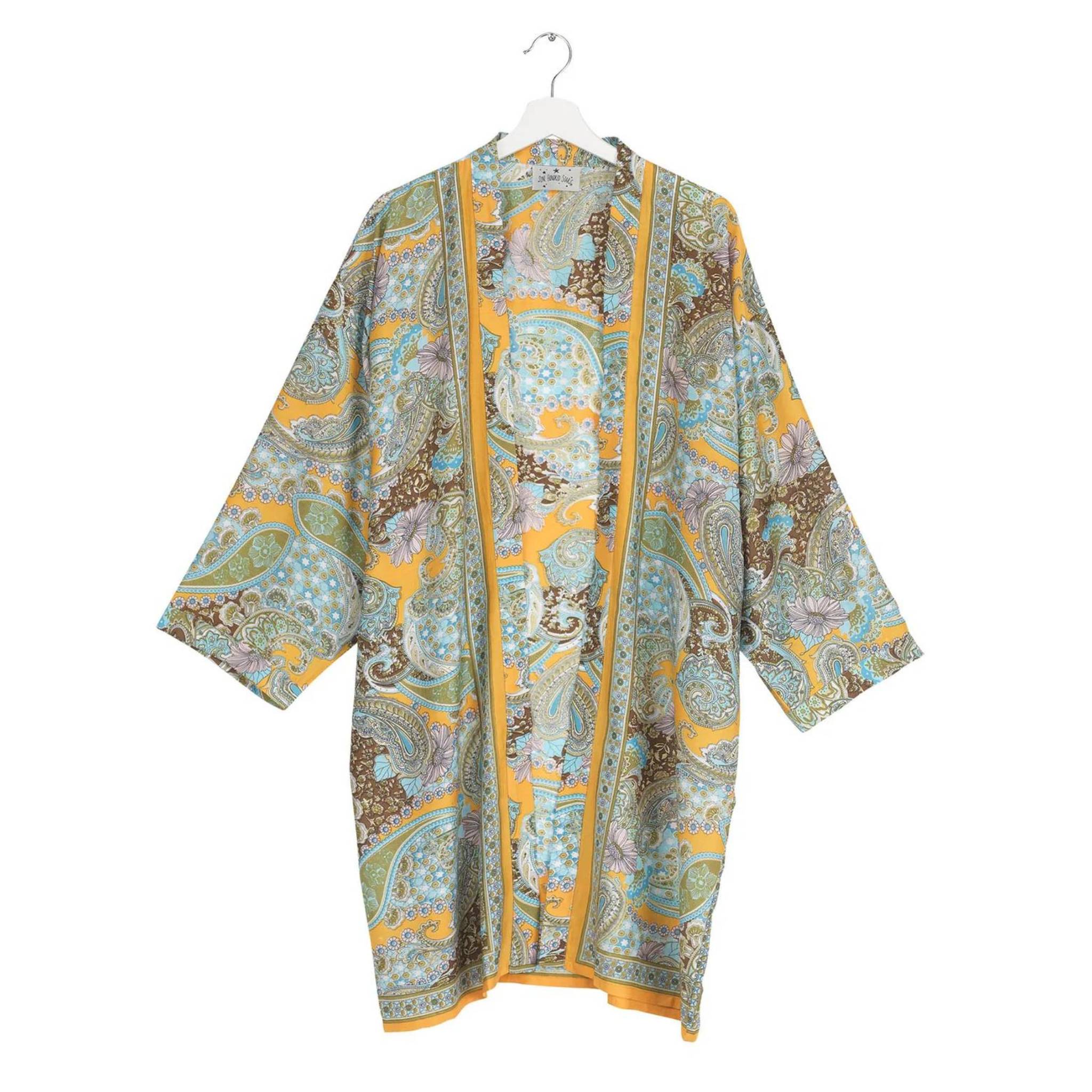 Mid Length Kimono Paisley Mellow