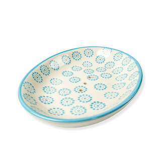 Blue Retro Soap Dish