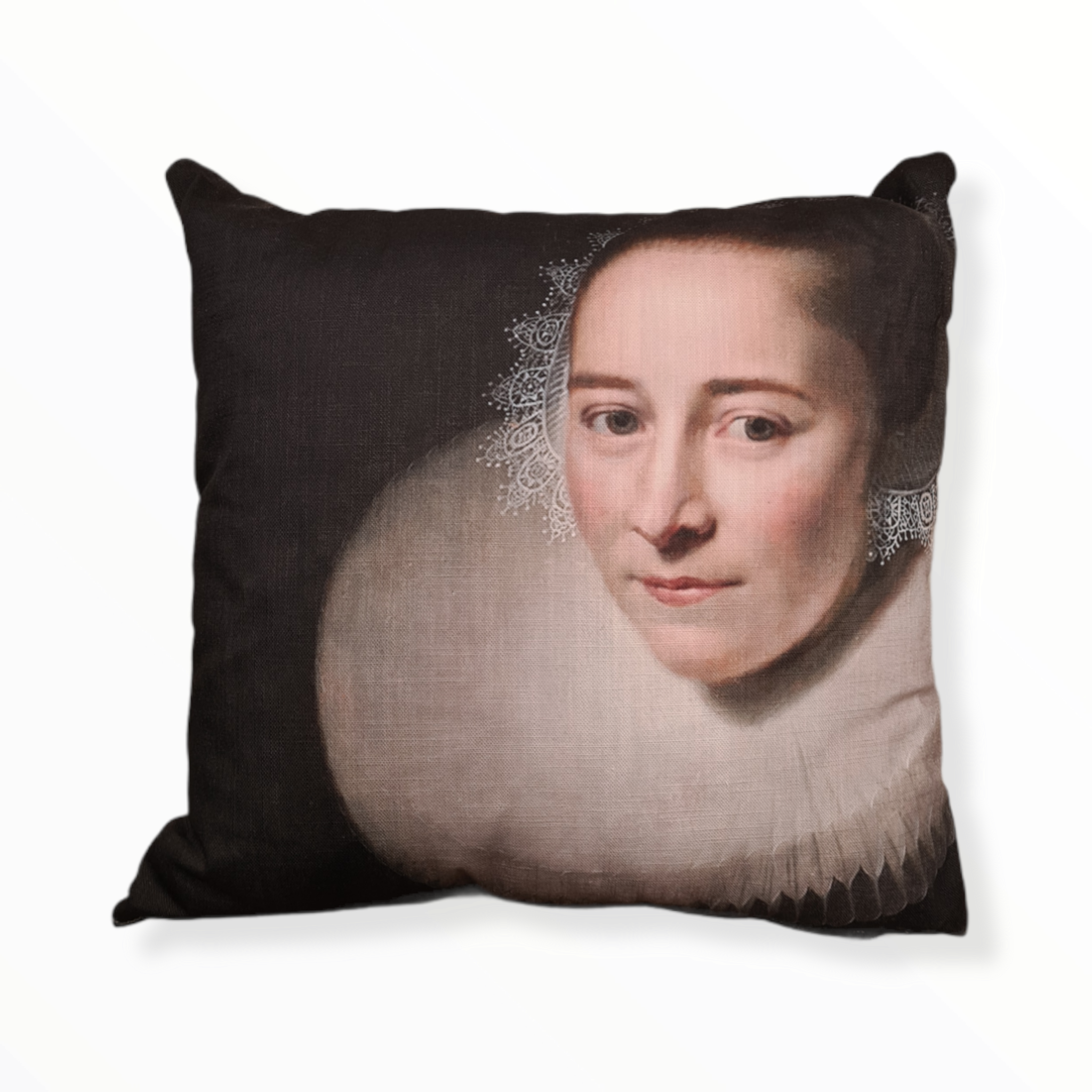 'A Lady With Lace Collar' Cushion, from Russborough Collection