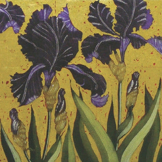 Dark Irises Greeting Card