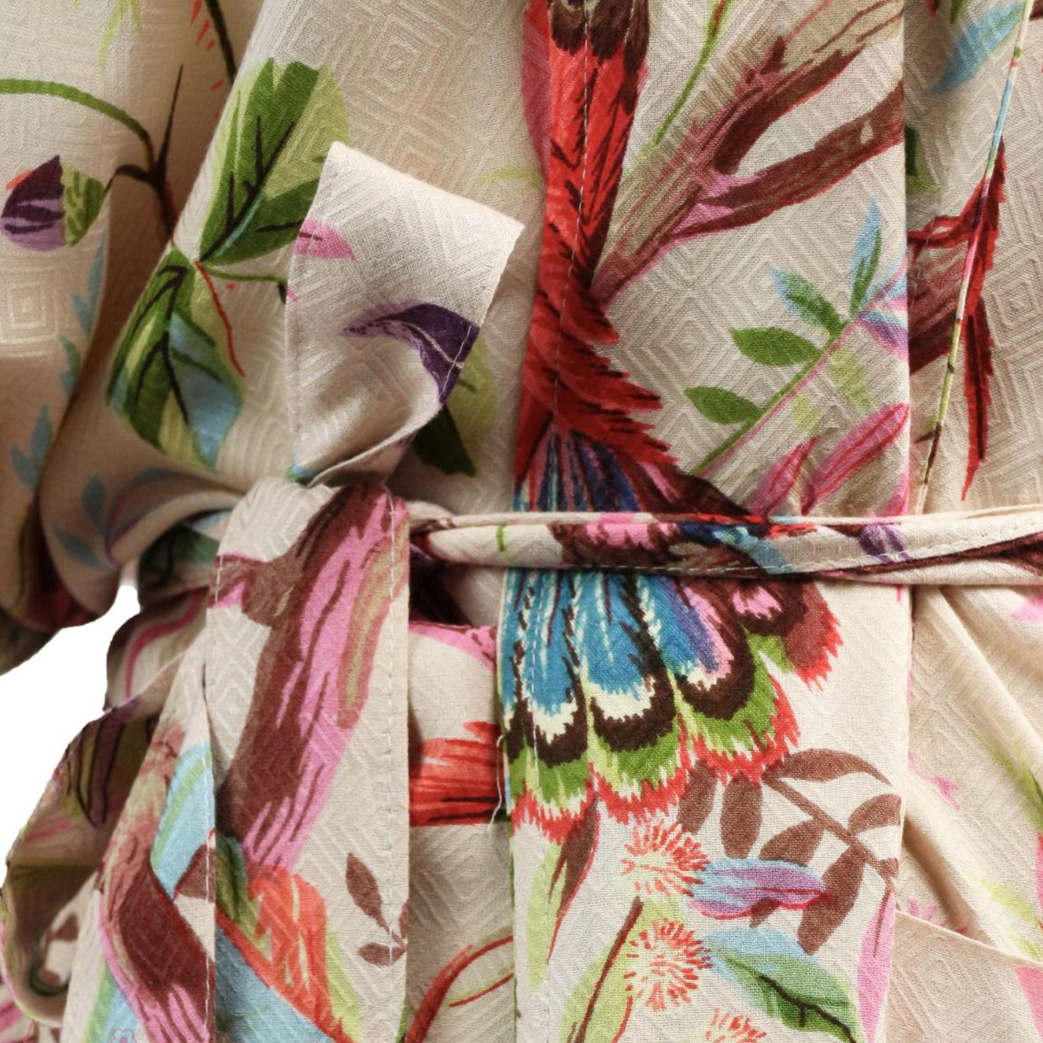 Ecru Royal Paradise Kimono